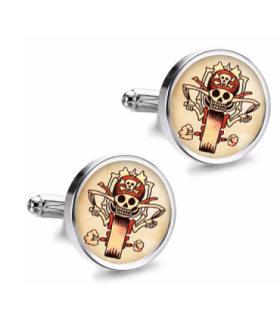 Gemelos de Camisa Magglass Vintage Tattoo Nº9 16mm