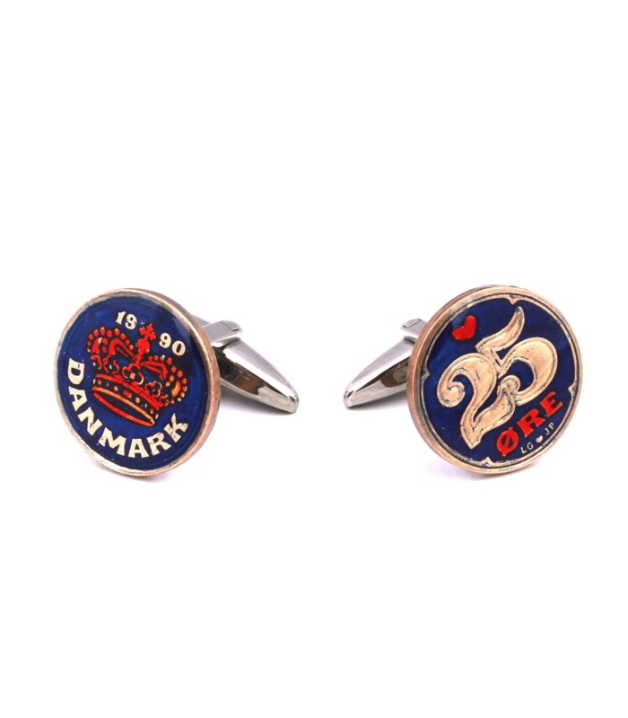 Gemelos de Camisa Moneda Dinamarca 25 ORE