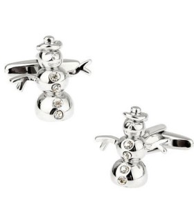 Gemelos de Camisa Muñeco de Nieve