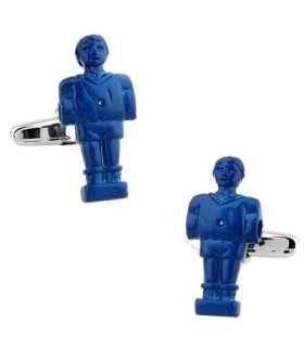 Gemelos de Camisa Muñeco Futbolin Azul