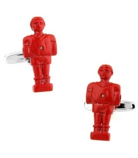 Gemelos de Camisa Muñeco Futbolin Rojo