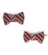 Gemelos de Camisa Pink   Brown Bow Tie