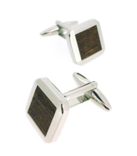 Gemelos de Camisa Rawjco Wooden Nature Dark Brown