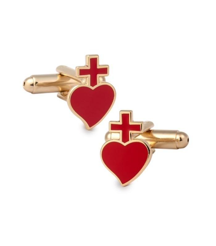 Gemelos de camisa Sagrado Corazon 15x10mm