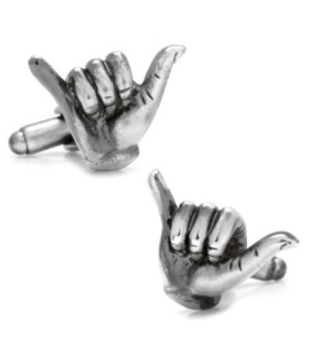 Gemelos de Camisa Saludo Surfero Hang Loose Cufflinks