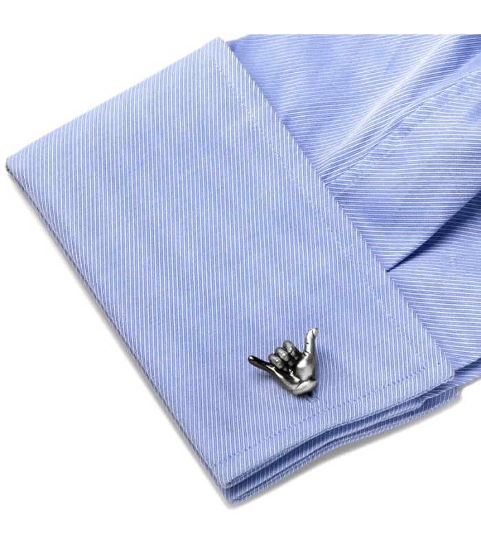 Gemelos de Camisa Saludo Surfero Hang Loose Cufflinks