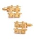 Gemelos de Camisa Simbolo de la Felicidad Chinese Double Happiness Gold 20x16mm
