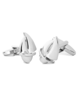 Gemelos de camisa Velero Plateado