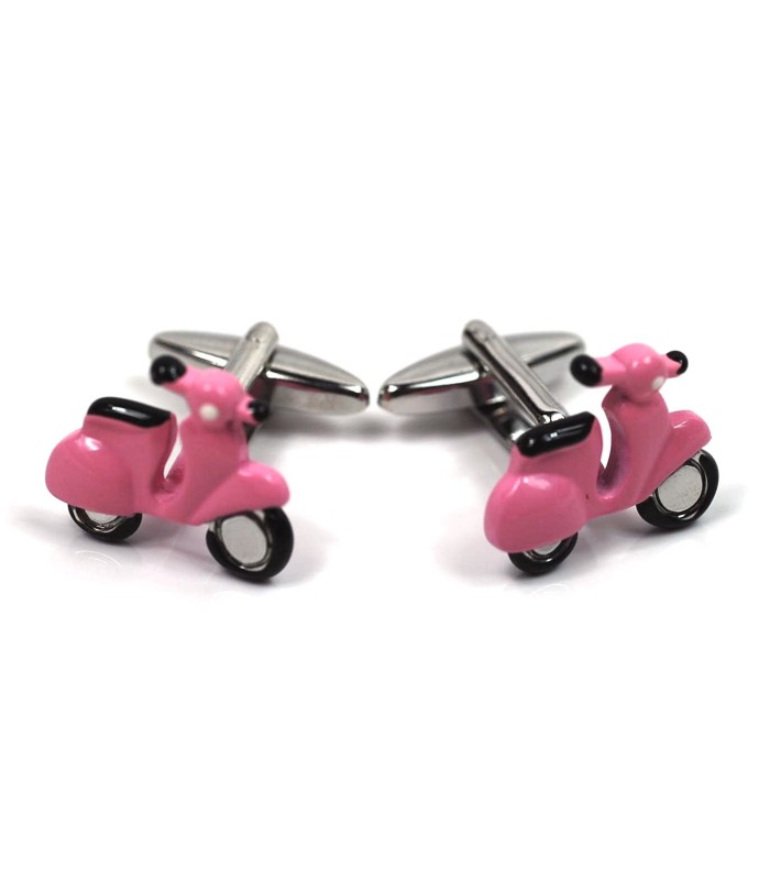 Gemelos de Camisa Vespa Scooter Rosa