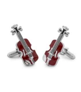 Gemelos de Camisa Violín Vinotinto 10x30mm