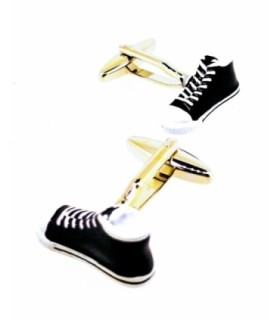 Gemelos de Camisa Zapatillas Sneakers Negras