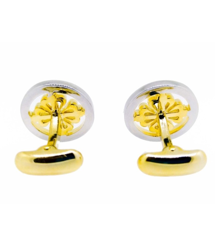 Gemelos de la Cruz de Alcántara en Dorado con detalles en Plateado - 20mm