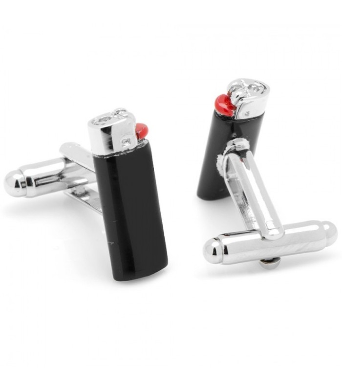 Gemelos Encendedor Mechero Black Lighter Cufflinks