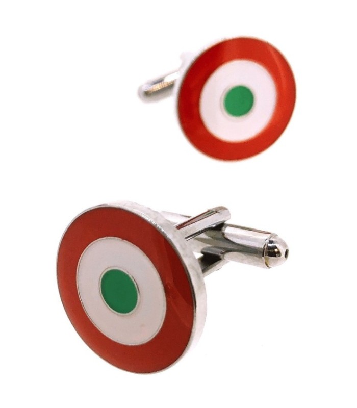 Gemelos Escarapela Italia- RAF Italiana