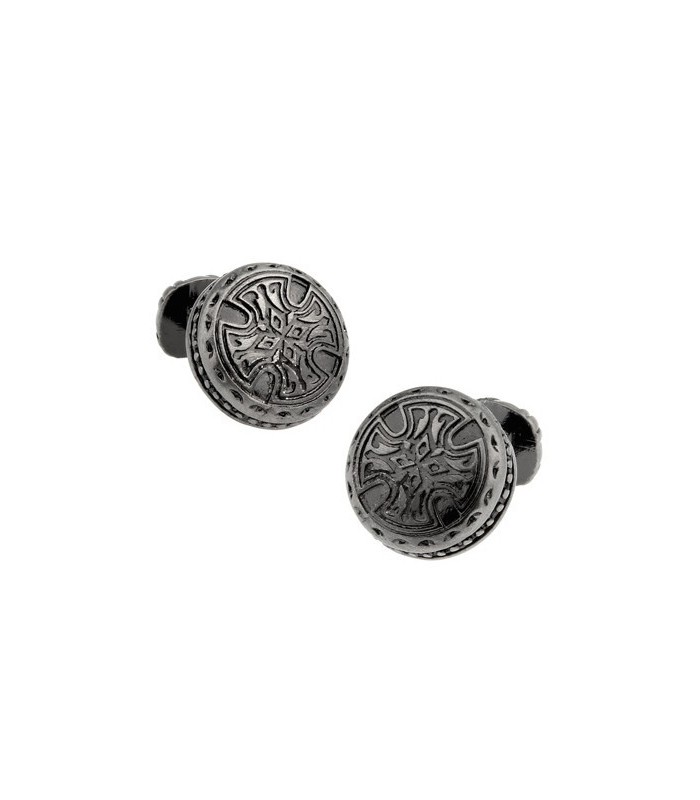 Gemelos Gothic Cross Rounded