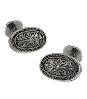 Gemelos Gothic Shield Rounded