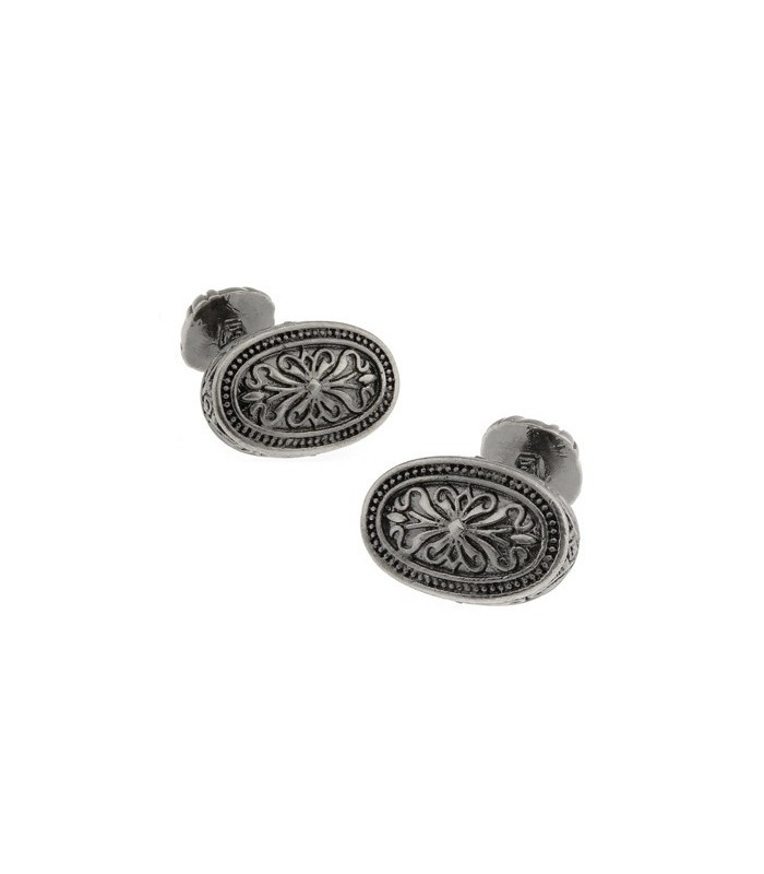 Gemelos Gothic Shield Rounded