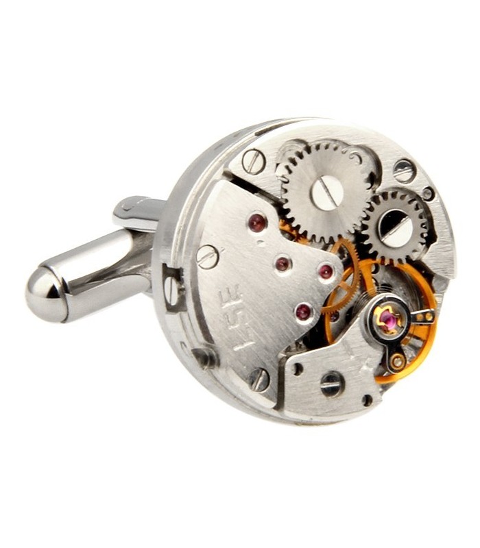 Gemelos Mecanismo de Reloj Steampunk