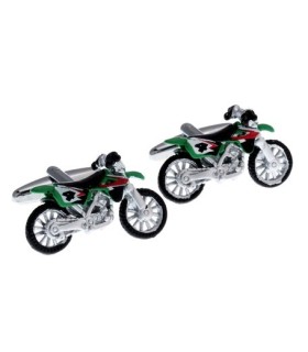 Gemelos Moto de Motocross Verde