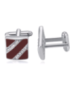Gemelos para Boda Burgundy Crystal Stripes Cufflinks