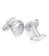 Gemelos para Boda Elegant Abstract Crystal Steel Plated Cufflinks