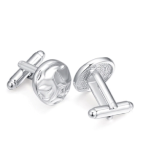 Gemelos para Boda Elegant Abstract Crystal Steel Plated Cufflinks