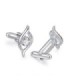 Gemelos para Boda Elegant Eye Crystal Steel Plated Cufflinks
