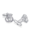 Gemelos para Boda Triskel Crystal Steel Plated Cufflinks
