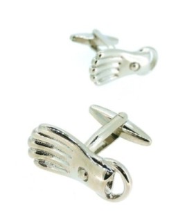 Gemelos para Camisa Aleta Scuba Buzo Plateada