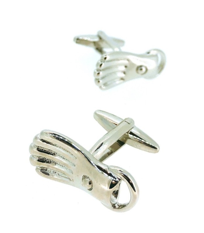 Gemelos para Camisa Aleta Scuba Buzo Plateada