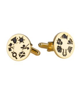 Gemelos para Camisa ALMAHISPANIA 6+6 Dorado 18mm