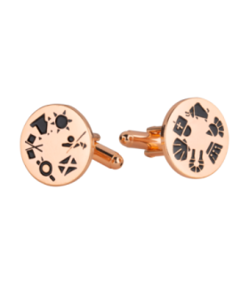 Gemelos para Camisa ALMAHISPANIA 6+6 Rose 18mm