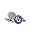 Gemelos para Camisa ALMAHISPANIA Aspa Esmaltado Azul 18mm