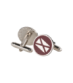 Gemelos para Camisa ALMAHISPANIA Aspa Esmaltado Rojo 18mm