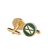 Gemelos para Camisa ALMAHISPANIA Aspa Esmaltado Verde 18mm