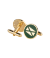 Gemelos para Camisa ALMAHISPANIA Aspa Esmaltado Verde 18mm