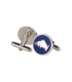 Gemelos para Camisa ALMAHISPANIA Bisonte Esmaltado Azul 18mm