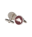 Gemelos para Camisa ALMAHISPANIA Bisonte Esmaltado Rojo 18mm