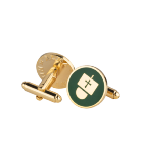 Gemelos para Camisa ALMAHISPANIA Carabela Esmaltado Verde 18mm