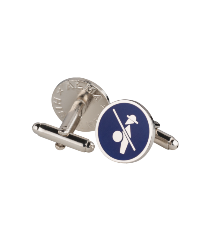 Gemelos para Camisa ALMAHISPANIA Quijote Esmaltado Azul 18mm
