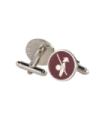 Gemelos para Camisa ALMAHISPANIA Quijote Esmaltado Rojo 18mm