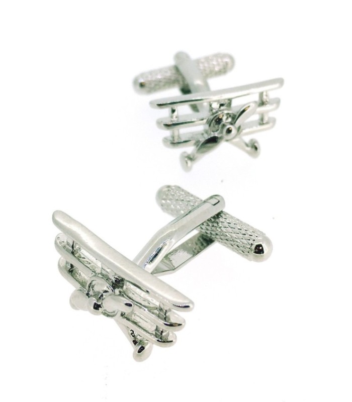 Gemelos para Camisa Avión Biplano de IGM Modelo II