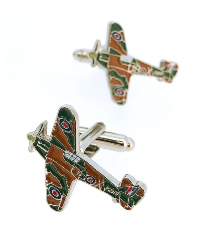 Gemelos para Camisa Avión Hurricane WWII