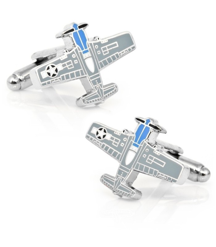 Gemelos para Camisa Avión P-51 Mustang