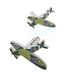 Gemelos para Camisa Avión Spitfire WWII