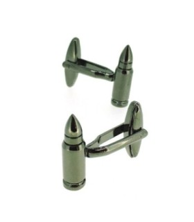 Gemelos para Camisa Balas Acero Negro