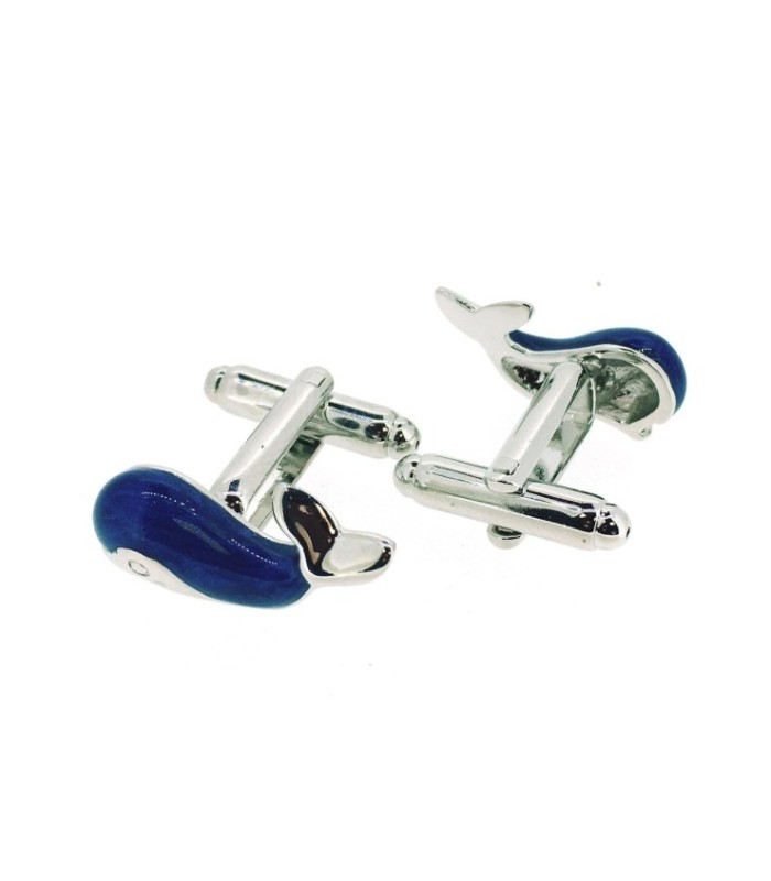Gemelos para Camisa Ballena Azul Esmaltada
