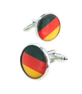 Gemelos para Camisa Bandera de Alemania Redonda
