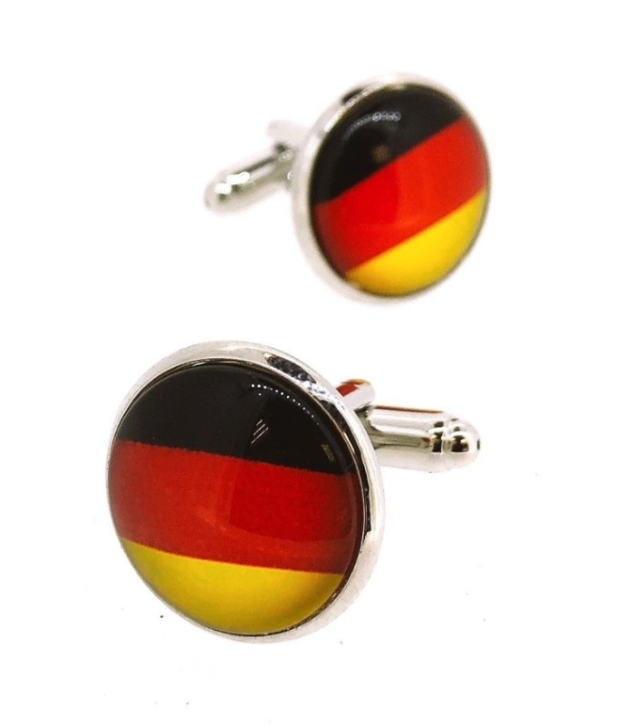 Gemelos para Camisa Bandera de Alemania Redonda II