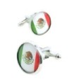 Gemelos para Camisa Bandera de México Redonda